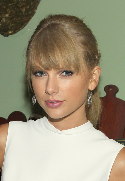 Taylor Swift's New Side Swept Bangs 2